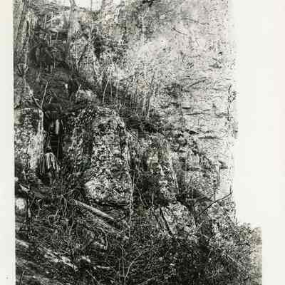 Ropers Rock - Showing First Union Troops Scaling Cliffs November 25, 1863