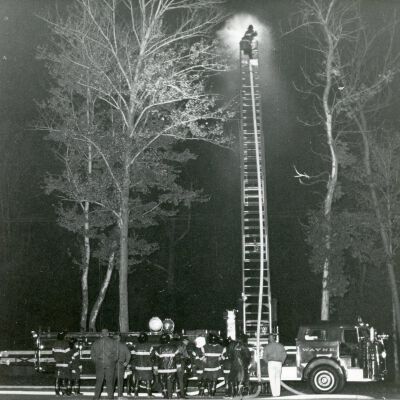 Training on the ladder truck
