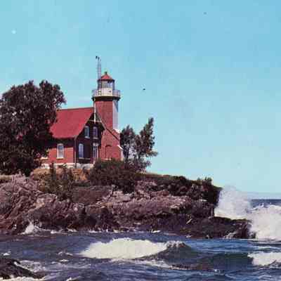 Eagle Harbor Lighthouse was built in 1871. Richard Bird was born here in 1874.