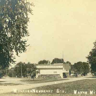 Looking North up Newberry and Monroe from RR Tracks
