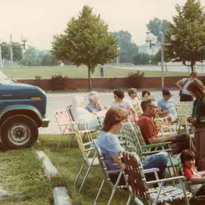 Out Door Service and Homecoming on July 18, 1982.