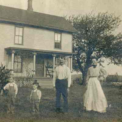 The Barnes Family farm house at Cody Corner.
