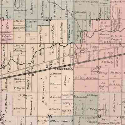 1891 Atlas Map of Inkster