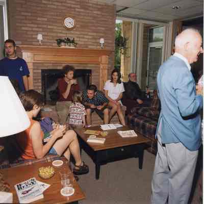 Tom Miller sitting in red chair