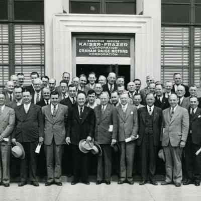 1947 Wayne Rotary Club Members Visiting K.F. Co. Willow Run Plant