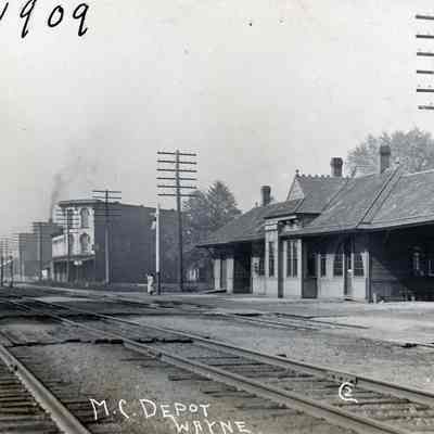 Wayne Railroad Depot and Steers Building