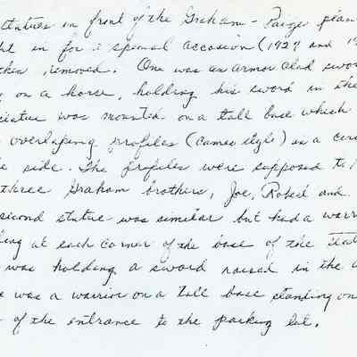 Written Paragraph Explaining the Graham-Paige Statues.
