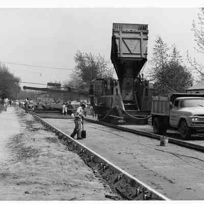 D.P.W Working on a Road.