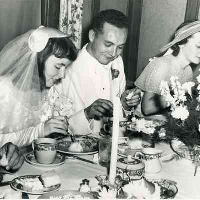 Bernice and Murray Millar on Wedding Day on 07/16/1949.