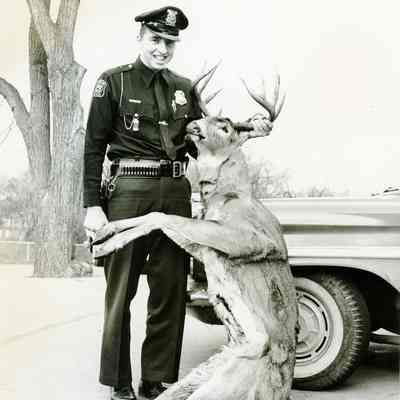 Wayne Police Officer and Deer