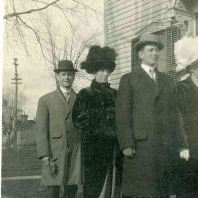 Left to Right: Tony, May Snyder, Chas, Grace Thurston (Families: Tinkham, Thurston, Hosmer, Fass)