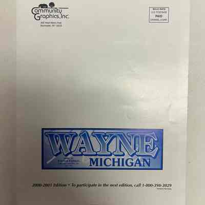 2001 Map Of Wayne Michigan