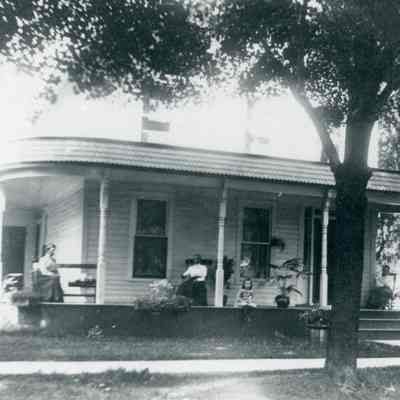 After victorian porch added on
