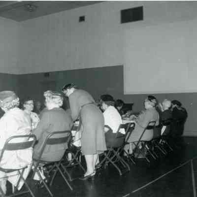 Anna Cady Butler's Farewell Party at the Fellowship Hall on Feb. 1954.