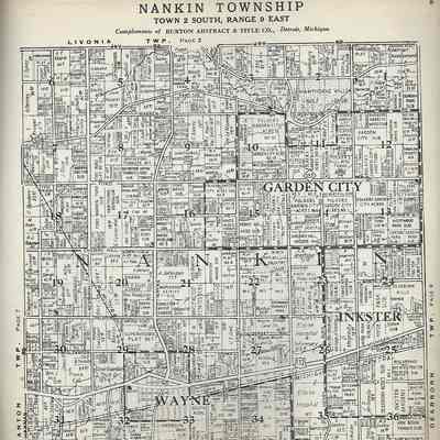 1942 Nankin Township Plat Map