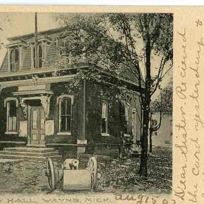 Village Hall Postcard 1907