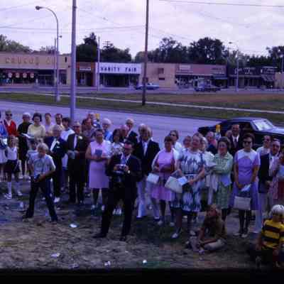Michigan Avenue in Background. Jacks sports center, Kresge, Vanity Fair