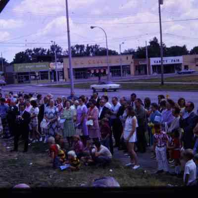 Michigan Avenue in Background. Jacks sports center, Kresge, Vanity Fair