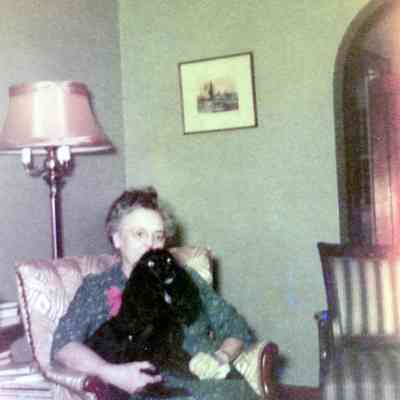 Ellen Martin on Christmas of 1952 at Billie's.