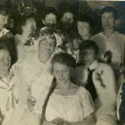 Hisey's wedding shower photo from 1916.