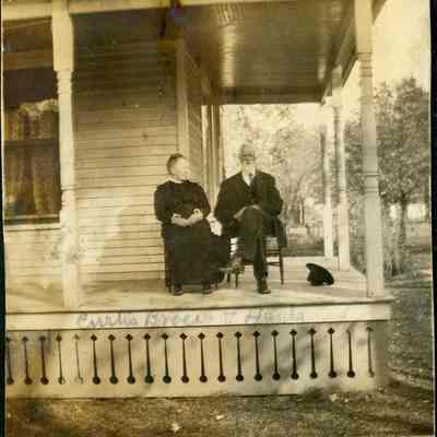 Hulda and Curtis Brace at the Brace's house in Wayne, MI.