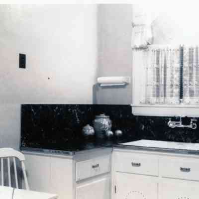 Kitchen in the Martin house in 1940.