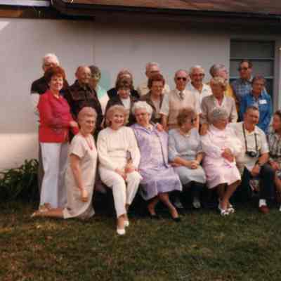 WHS class of 1933 reunion with their spouses at Marcel Dunn's at 4445 Old Colony Rd, Imperial Lakes in Mulberry, Florida.