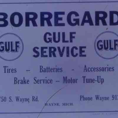 1947 Ad. Borregard Gulf Service.
