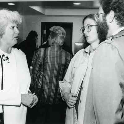 Theatre re-opening. Donna McEachern on left.