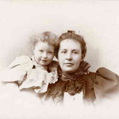 Hazel and her mom Betty Mae Keeley. Betty Mae was the daughter of Walter and Caroline Lamareaux Freeman.