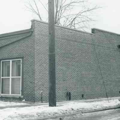 rear view of 3856 monroe, looking NE from Norris