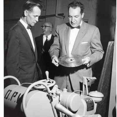 D.P.W Worker Dallas Keller with a Saw Blade