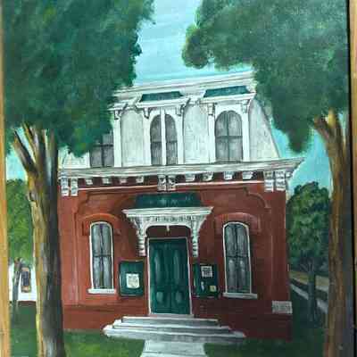 Old Village Hall Painting