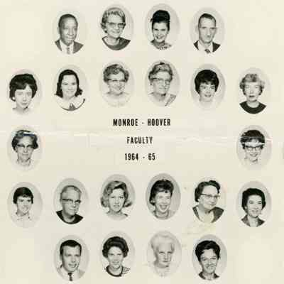 Monroe Hoover Faculty 1964-65