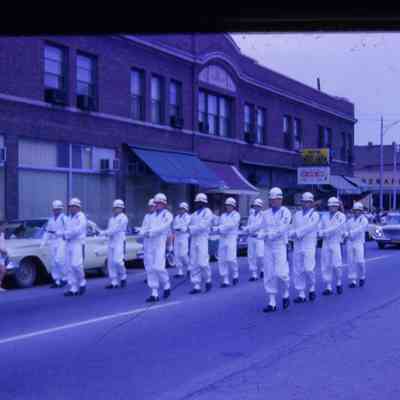 Monroe Street, Lee Gerbstadt Building. Drill Team