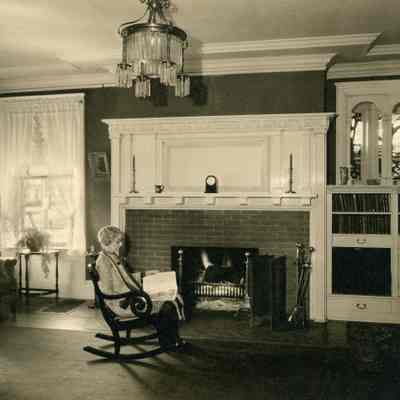 Mrs. Hosie in Parlor, looking west. 1928
