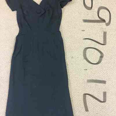 Black fitted dress - 1956