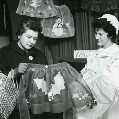 Mildred Hanchett and Carol Santure. Nov. 1963