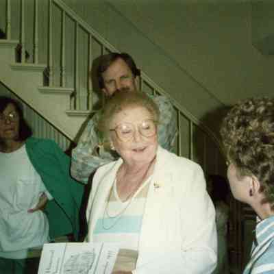 Helen Morton in middle, her father was the undertaker of Wayne in 1925.