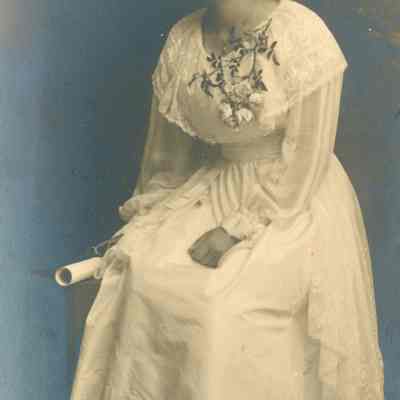 Irene Ganong's graduation photo. Irene marries a Smith.
