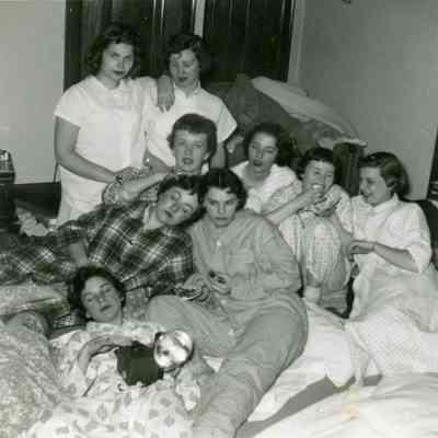Maxine Barton, Valli Moore, Shirley Hickey, Holly Smith, Alice Niddrie, Judy Lanczki, Roxie Fortine, Pat Bingel, Annette Hartman