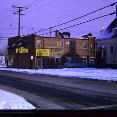 1964. Rear of home at right. Looking up 2nd street