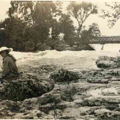 Lois Hisey from the 1916 honeymoon trip to Niagara Falls.