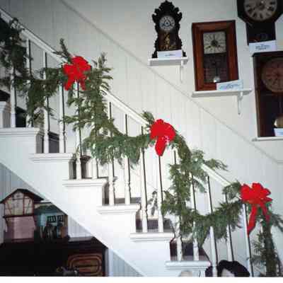 Christmas decorations in December of 1990.
