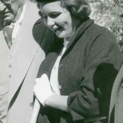 Harley Smith behind, Virginia Boyes in front