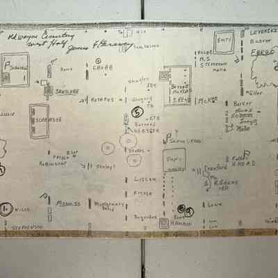 1960s Old Wayne Cemetery Map