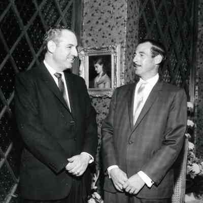 Charles and Martin Shafer at one of their theatres.