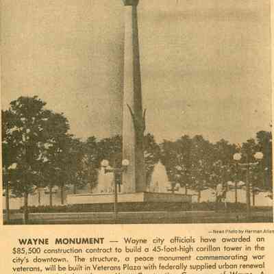 1974 news release and artist rendering.