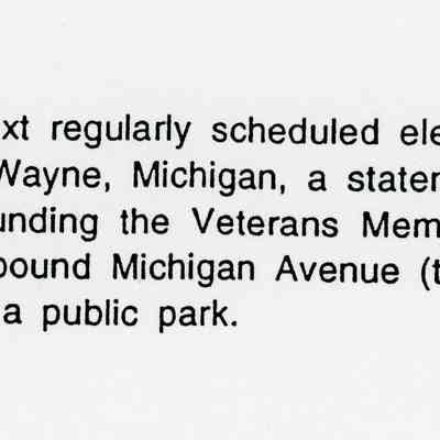 1996 petition to save property south of Peace memorial from development