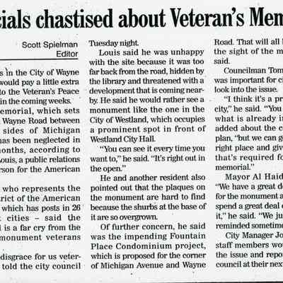 Veterans complain of lackof upkeep